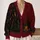 Gothic Mansion, Black Cat & Pumpkin Halloween Style for Spooky Autumn Evenings All-over Print Knitted Cardigan - 2