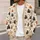 Black Cats, Crescent Moons and Pumpkins for Cozy Cottagecore Halloween Evenings All-over Print Knitted Cardigan - 5