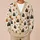 Black Cats, Crescent Moons and Pumpkins for Cozy Cottagecore Halloween Evenings All-over Print Knitted Cardigan - 6