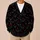Mothman and Crimson Crescent Moon Night Sky for Gothic Everyday Layering and Collectors All-over Print Knitted Cardigan - 6