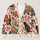 Kitsune Fox Mask and Japanese Tattoo Motifs for Streetwear and Everyday Layering All-over Print Knitted Cardigan - 1