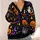 Pixel Halloween Pumpkins, Ghosts & Bats for Spooky Season Parties and Fall Nights All-over Print Knitted Cardigan - 4