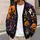 Pixel Halloween Pumpkins, Ghosts & Bats for Spooky Season Parties and Fall Nights All-over Print Knitted Cardigan - 5