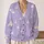 Pastel Fairytale Castle Fireworks for Magical Theme Park Vacation and Travel Day Outfits All-over Print Knitted Cardigan - 2