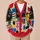 Teacher Apple and School Supply Collage for Appreciation Gifts and Classroom Days All-over Print Knitted Cardigan - 6
