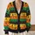 Halloween Witch Hats, Skulls, Bats And Spiders For Cozy October Night Celebrations All-over Print Knitted Cardigan - 2