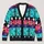 Cute Halloween Witches, Ghosts And Spiders For Festive Spooky Autumn Party Style All-over Print Knitted Cardigan - 1