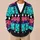 Cute Halloween Witches, Ghosts And Spiders For Festive Spooky Autumn Party Style All-over Print Knitted Cardigan - 6