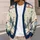 Vintage Christmas Movie Couple and Snowy Pines for Festive Sister Holiday Gatherings All-over Print Knitted Cardigan - 5