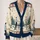 Vintage Christmas Movie Couple and Snowy Pines for Festive Sister Holiday Gatherings All-over Print Knitted Cardigan - 2