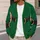 Funny Christmas Elf Outfit Illusion for Holiday Parties and Festive Celebrations All-over Print Knitted Cardigan - 5