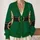 Funny Christmas Elf Outfit Illusion for Holiday Parties and Festive Celebrations All-over Print Knitted Cardigan - 2