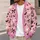 Cute Ghosts, Bats and Black Bows for Playful Halloween Layering and Cozy Autumn Style All-over Print Knitted Cardigan - 5