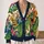 Princess Donut & Mongo Ride Or Roar Fantasy Cat Dinosaur Gift For Book Lovers Cozy Fall All-over Print Knitted Cardigan - 2