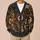 David Halloween Skeleton Music Motifs for Spooky Band Nights and Fall Gatherings All-over Print Knitted Cardigan - 6