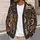 David Halloween Skeleton Music Motifs for Spooky Band Nights and Fall Gatherings All-over Print Knitted Cardigan - 5