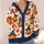 Jack-O-Lantern Witch Hat Autumn Style for Halloween Parties and Women All-over Print Knitted Cardigan - 4