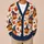 Jack-O-Lantern Witch Hat Autumn Style for Halloween Parties and Women All-over Print Knitted Cardigan - 6