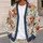 Highland Cow Floral Meadow Style For Relaxed Country Days, Women’s Rustic Layering All-over Print Knitted Cardigan - 5