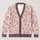 Pink Rabbit Wildflower Motifs For Cozy Everyday Layering And Cottagecore Women's Style All-over Print Knitted Cardigan - 1