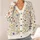 Wildflower Meadow Blooms in Soft Colors for Relaxed Everyday Layering, Women’s Style All-over Print Knitted Cardigan - 4