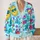 Colorful Tropical Beach Icons For Sunny Vacation Layers And Casual Summer Style Women All-over Print Knitted Cardigan - 2