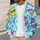 Colorful Tropical Beach Icons For Sunny Vacation Layers And Casual Summer Style Women All-over Print Knitted Cardigan - 5