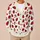 Red Ladybug Hearts for Cozy Valentine's Day Layers, Women's Casual Everyday Style All-over Print Knitted Cardigan - 6
