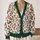 Red Berry Holly Branches For Festive Winter Layering And Cozy Holiday Gatherings Outdoors All-over Print Knitted Cardigan - 2