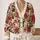 Pink Pug Rose Hearts for Romantic Everyday Layering and Beach Date Style for Women All-over Print Knitted Cardigan - 2