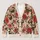 Pink Pug Rose Hearts for Romantic Everyday Layering and Beach Date Style for Women All-over Print Knitted Cardigan - 1