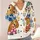 Colorful Dog Portraits for Relaxed Weekend Outings and Everyday Layering for Dog Lovers All-over Print Knitted Cardigan - 4