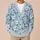 Blue Floral Butterfly Garden for Relaxed Everyday Layering Women's Casual Weekend Style All-over Print Knitted Cardigan - 6