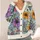 Whimsical Butterfly Garden Blooms for Autumn Dates and Vacations, Women’s Style All-over Print Knitted Cardigan - 4