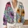 Whimsical Butterfly Garden Blooms for Autumn Dates and Vacations, Women’s Style All-over Print Knitted Cardigan - 2