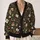 Vintage Folk Swans, Cottages And Tea Motifs For Autumn Outings And Cozy Layering Women All-over Print Knitted Cardigan - 2