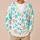 Turquoise Heart Motif For Romantic Spring Outings And Everyday Wear For Plus Size Women All-over Print Knitted Cardigan - 6