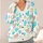 Turquoise Heart Motif For Romantic Spring Outings And Everyday Wear For Plus Size Women All-over Print Knitted Cardigan - 4