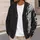Split-Tone Geometric Comic Motifs for Everyday Layering and Winter Fandom Outfit All-over Print Knitted Cardigan - 5