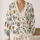 Blue Floral Strawberry Boho Cover-Up For Beach Vacations And Summer Dates Women Style All-over Print Knitted Cardigan - 2