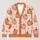 Pumpkins, Moons And Stars For Cozy Autumn Layering, Casual Weekend Wear, Plus Size Women All-over Print Knitted Cardigan - 1