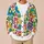 Peace And Love Floral Motifs For Bohemian Everyday Layering, Women’s Casual Style All-over Print Knitted Cardigan - 6