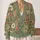 Sage Floral Daisies and Poppies for Cozy Autumn Layering, Nature-Loving Women Everywhere All-over Print Knitted Cardigan - 2