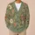 Sage Floral Daisies and Poppies for Cozy Autumn Layering, Nature-Loving Women Everywhere All-over Print Knitted Cardigan - 6