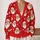 Santa Claus Snowflakes For Cozy Holiday Gatherings And Festive Winter Vacation Style All-over Print Knitted Cardigan - 2
