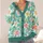 Pastel Lily Garden Floral Motifs For Relaxed Vacation Layering And Everyday Style All-over Print Knitted Cardigan - 4