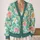 Pastel Lily Garden Floral Motifs For Relaxed Vacation Layering And Everyday Style All-over Print Knitted Cardigan - 2