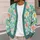 Pastel Lily Garden Floral Motifs For Relaxed Vacation Layering And Everyday Style All-over Print Knitted Cardigan - 5