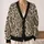 Paisley Skull Motifs for Autumn Layering, Boho Vacation Style for Women, Oversized All-over Print Knitted Cardigan - 2