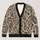 Paisley Skull Motifs for Autumn Layering, Boho Vacation Style for Women, Oversized All-over Print Knitted Cardigan - 1